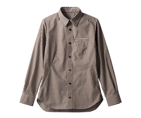 住商モンブラン シャツ 兼用 長袖 ブラウンチェック SS BW2504-72 1枚（ご注文単位1枚）【直送品】