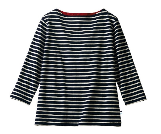 住商モンブラン カットソー 兼用 8分袖 ブルーボーダー 3L BW2507-91 1枚（ご注文単位1枚）【直送品】