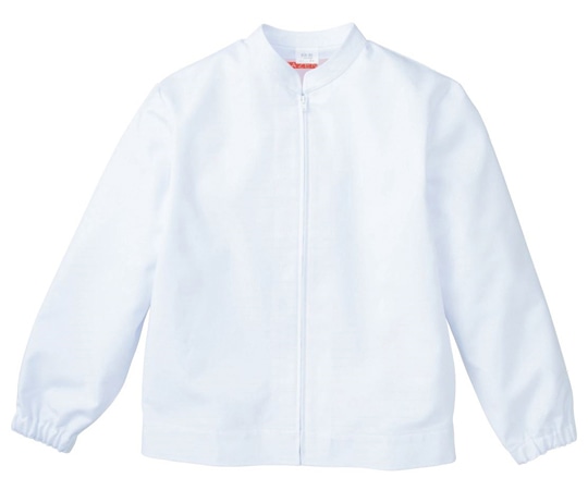 KAZEN 女子ジャンパー長袖 白 LL 459-90 LL 1枚（ご注文単位1枚）【直送品】