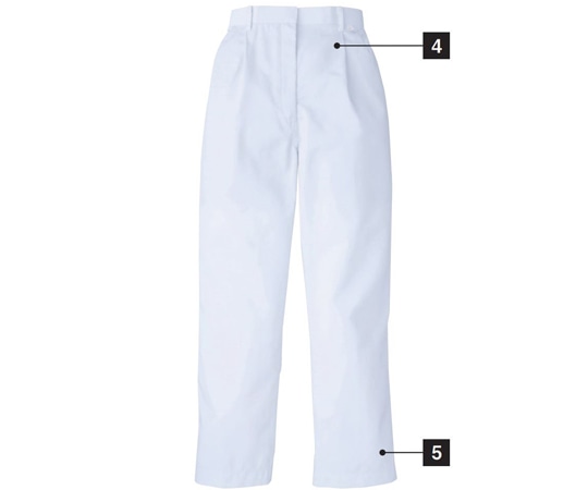 KAZEN パンツ(レディス) 白 LL 824-20 LL 1枚（ご注文単位1枚）【直送品】