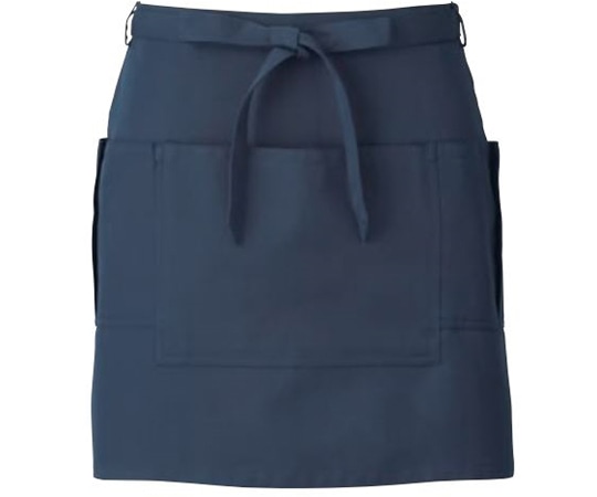 KAZEN サロンエプロン ネイビー フリー APK492-8 フリー 1枚（ご注文単位1枚）【直送品】