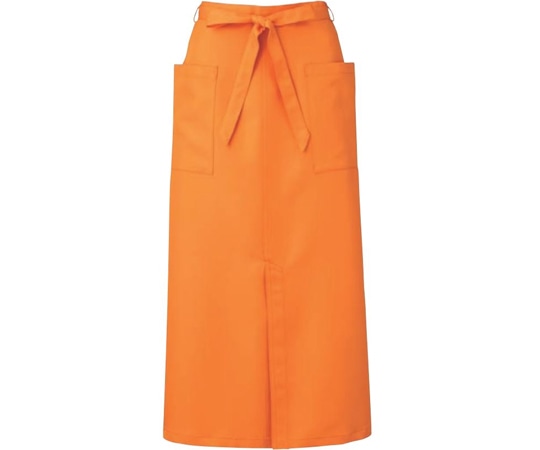 KAZEN ソムリエエプロン オレンジ フリー APK493-4 フリー 1枚（ご注文単位1枚）【直送品】