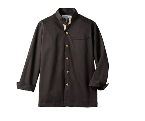 住商モンブラン コックジャケット兼用 長袖 ブラウン/茶 6-989 LL 1枚（ご注文単位1枚）【直送品】