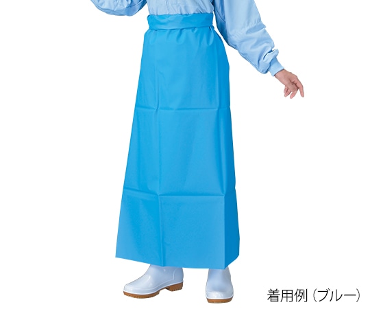 ホワイトマックス レッジェーロン ウレタンエプロン 腰下タイプ ブルー L E-51 B L 1枚（ご注文単位1枚）【直送品】
