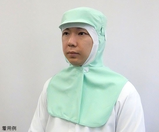 ガードナー ストレッチポプリン ツバ付きフード(緑) 長髪用 Mサイズ SP462-3 1枚（ご注文単位1枚）【直送品】