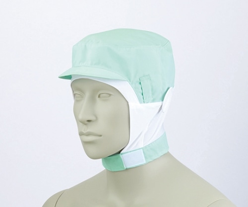 住商モンブラン ショート頭巾帽子 グリーン エコ 9-1018 LL 1枚（ご注文単位1枚）【直送品】