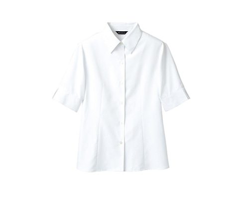 住商モンブラン ブラウス 5分袖 白 BK2162-2 11 1枚（ご注文単位1枚）【直送品】