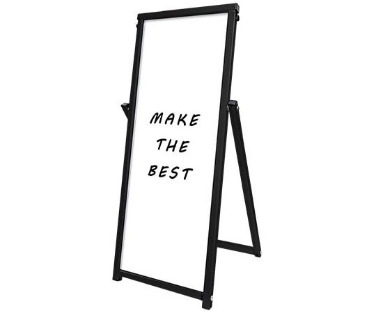 常磐精工 コンパクトサインホワイトボード ブラック A3TT BCOSWB-A3TT 1台（ご注文単位1台）【直送品】