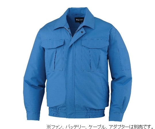 自重堂 空調服長袖ブルゾン ライトブルー M 87020-025-M 1枚(ご注文単位1枚)【直送品】