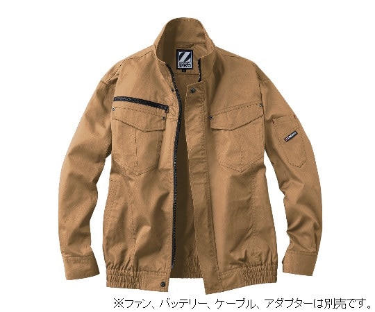 自重堂 空調服長袖ブルゾン キャメル M 74010-134-M 1枚(ご注文単位1枚)【直送品】