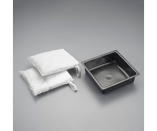 アズワン 254x254mm 油吸着パッド(2個/トレー付) EA929DJ-11 1セット(ご注文単位1セット)【直送品】