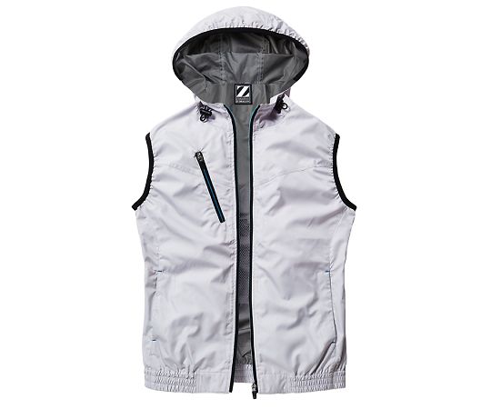 WHISEL(自重堂) 仕事着だけでなくアウトドアやスポーツ観戦にも適した空調服ベスト シルバー M 74220 1枚(ご注文単位1枚)【直送品】