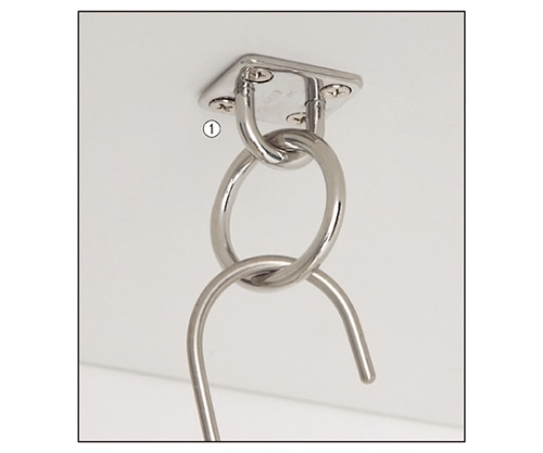 ストア・エキスプレス ネット用オプション 丸カンプレート 1セット(4個入) 61-784-34-1 1セット(ご注文単位1セット)【直送品】