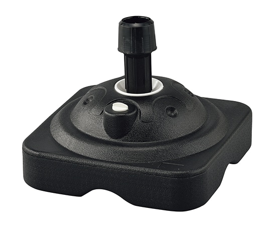 日本緑十字社 のぼり旗用スタンド(注水タイプ) 黒 ノボリ用ポール台TK-BK 満水時10kg ポリエチレン製 255126 1台（ご注文単位1台）【直送品】