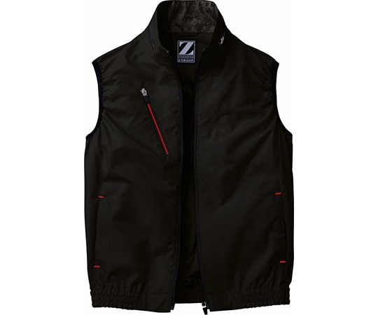 自重堂 空調服ベスト ブラック S 74060 1枚(ご注文単位1枚)【直送品】