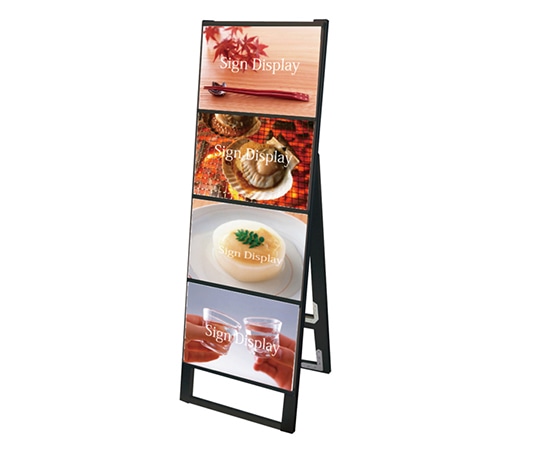 常磐精工 ブラックカードケーススタンド看板 A3横 4片面 BCCSK-A3Y4K 1台（ご注文単位1台）【直送品】