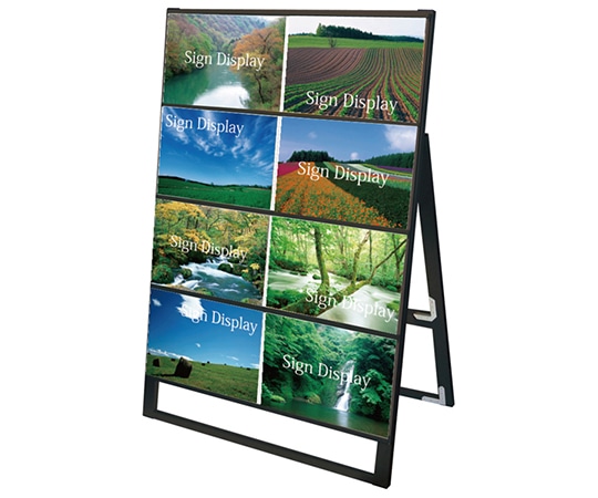 常磐精工 ブラックカードケーススタンド看板 A3横 8片面 BCCSK-A3Y8K 1台（ご注文単位1台）【直送品】