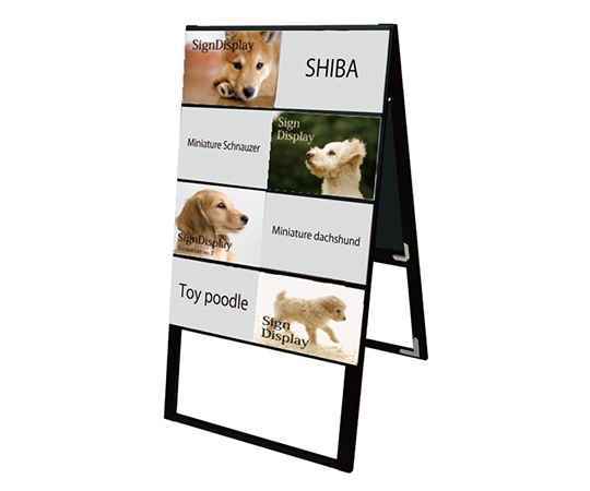 常磐精工 ブラックカードケーススタンド看板 A4横 16両面ハイ BCCSK-A4Y16RH 1台（ご注文単位1台）【直送品】