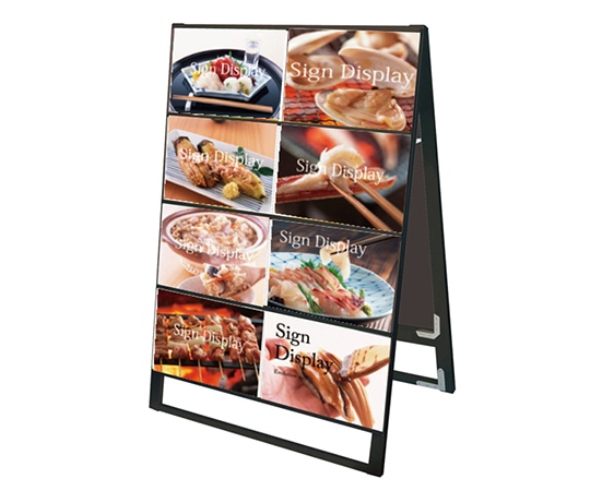 常磐精工 ブラックカードケーススタンド看板 B4横 16両面 BCCSK-B4Y16R 1台（ご注文単位1台）【直送品】