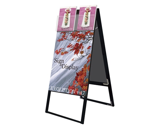 常磐精工 ブラックカタログケーススタンド看板 Dタイプ A1両面 BKCSKD-A1R 1台（ご注文単位1台）【直送品】