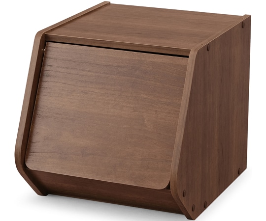 アイリスオーヤマ スタックボックス 扉付き ブラウン STB-300D 1個（ご注文単位1個）【直送品】