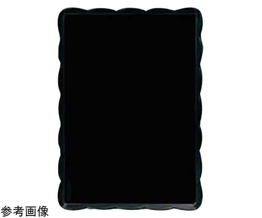 アズワン ウェーブメラミン ケーキトレー・ブラック 小 YO-2035-K 1個(ご注文単位1個)【直送品】
