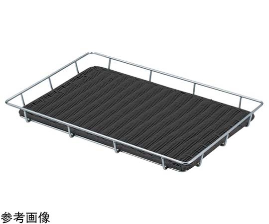 アズワン シルバースチール パンラック・パントレー付(ブラック)600×400×50mm(60型) BB-827-BK 1個（ご注文単位1個）【直送品】