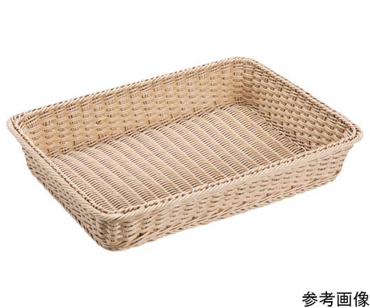 プリート プリートPP角型バスケット(ナチュラル)490×350×95mm(49型) DS101-49-NA 1個（ご注文単位1個）【直送品】