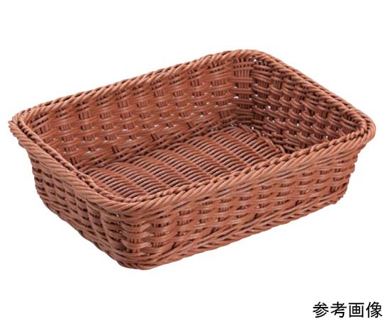 プリート プリートPP角型バスケット(ブラウン)180×130×55mm(18型) DS100-18-BR 1個（ご注文単位1個）【直送品】