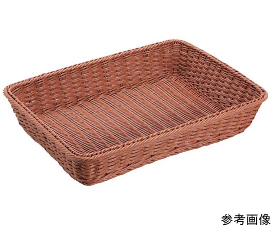 プリート プリートPP角型バスケット(ブラウン)420×300×70mm(42型) DS101-42-BR 1個（ご注文単位1個）【直送品】
