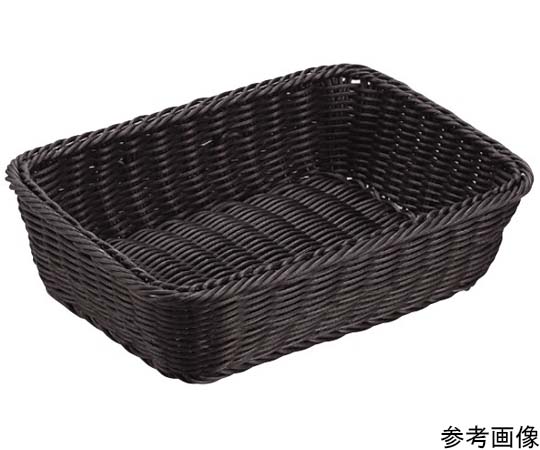プリート プリートPP角型バスケット(ブラック)180×130×55mm(18型) DS100-18-BK 1個（ご注文単位1個）【直送品】