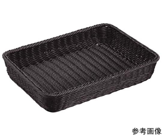 プリート プリートPP角型バスケット(ブラック)420×300×70mm(42型) DS101-42-BK 1個（ご注文単位1個）【直送品】