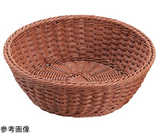 プリート プリートPP丸型バスケット(ブラウン)φ270×100mm(27型) DS106-27-BR 1個（ご注文単位1個）【直送品】