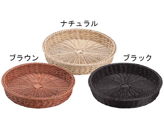 プリート プリートPP丸型バスケット 37型 ブラック φ375×65mm DS107-37-BK(ブラック) 1個（ご注文単位1個）【直送品】