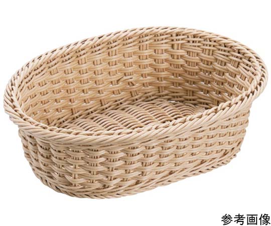 プリート プリートPP小判型バスケット(ナチュラル)275×205×90mm(27型) DS105-27-NA 1個（ご注文単位1個）【直送品】