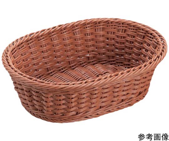 プリート プリートPP小判型バスケット(ブラウン)210×155×70mm(21型) DS105-21-BR 1個（ご注文単位1個）【直送品】