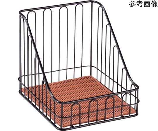 プリート プリート バスケットスタンド角(ブラウン)305×355×300mm 低 DS506-30-BR 1個（ご注文単位1個）【直送品】