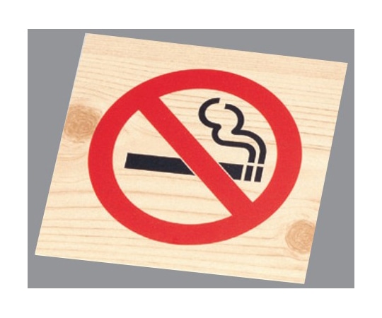 えいむ 禁煙プレート(白木タイプ)大 IP-51W 1個（ご注文単位1個）【直送品】