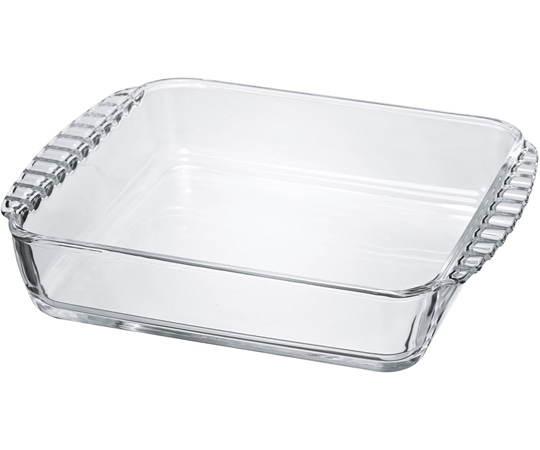 HARIO 耐熱ガラス製スクエア皿2000 8個入 HKOZ-200-BK 1箱（ご注文単位1箱）【直送品】