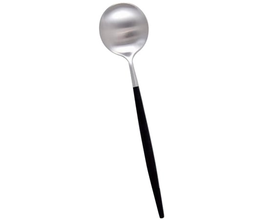 クチポール 18-10クチポール ゴア マットシルバー テーブルスプーン ブラック  1個（ご注文単位1個）【直送品】