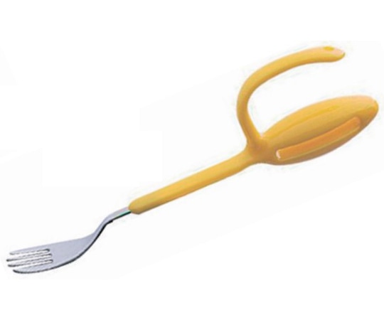 青芳 ウィル3フォーク イエロー 122Y 1個（ご注文単位1個）【直送品】