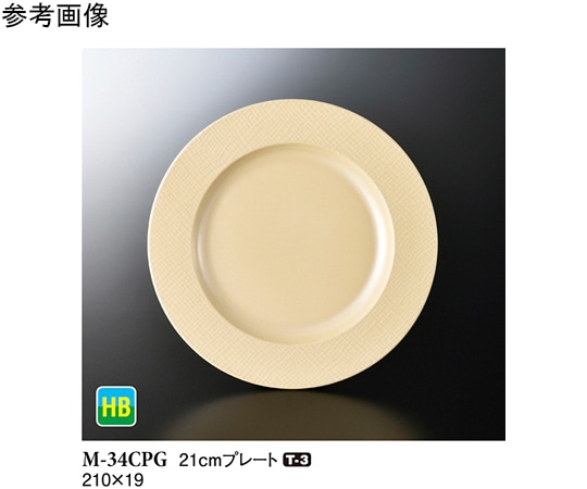 スリーライン 21cm プレート シャンパンゴールド 60個入 M-34CPG 1ケース（ご注文単位1ケース）【直送品】