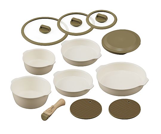 アイリスオーヤマ お皿になるフライパン12点セット DPAN-12S 1個（ご注文単位1個）【直送品】