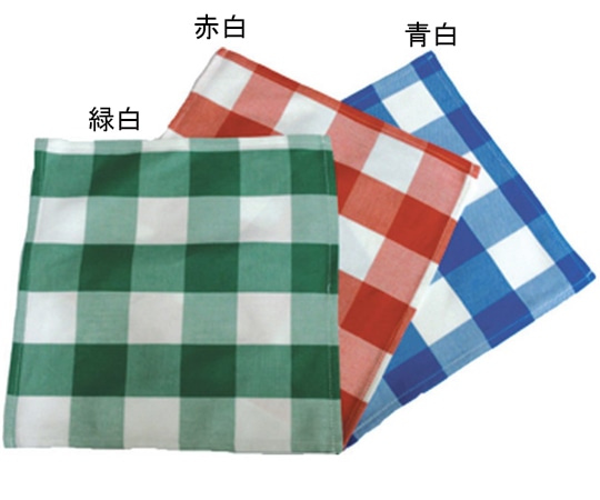 アズワン カトラリーBOX用 専用クロス(格子)緑白 N-700 1枚（ご注文単位1枚）【直送品】