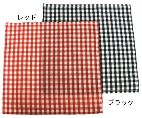 アズワン カトラリーBOX用 専用クロス(格子)レッド D-1A 1枚（ご注文単位1枚）【直送品】