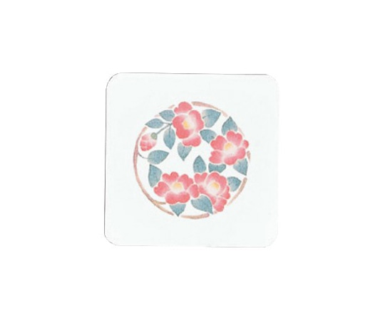 アーテック 花雅コースター 椿(12~2月)100枚入 角 CO-22 1個（ご注文単位1個）【直送品】