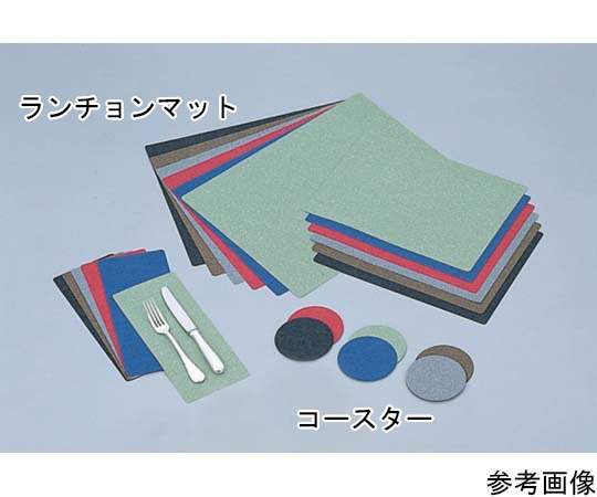 えいむ フラックスランチョンマット 小 ブラウン FM-3 1枚（ご注文単位1枚）【直送品】