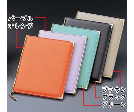 えいむ えいむ 高級ソフト合皮メニュー(大)A4 オレンジ LB-111 1枚（ご注文単位1枚）【直送品】