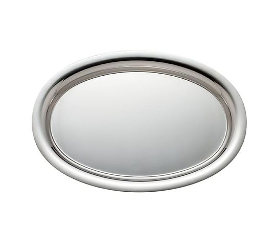 アズワン UK 18-8プレーンタイプ小判盆(手無)14インチ  1個（ご注文単位1個）【直送品】