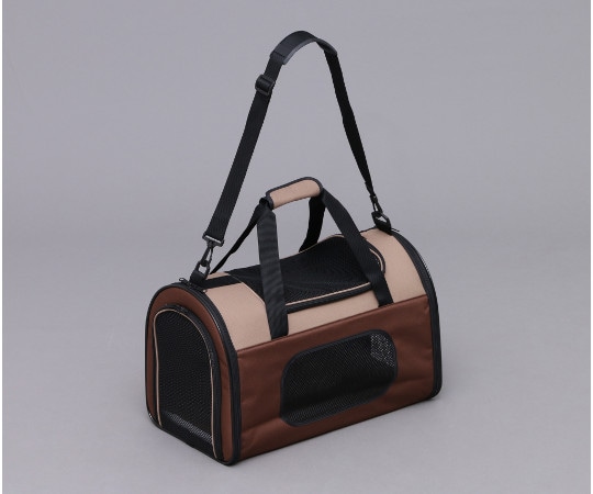 アイリスオーヤマ 折りたたみソフトキャリー Mサイズ ブラウン POTC-500A 1個（ご注文単位1個）【直送品】